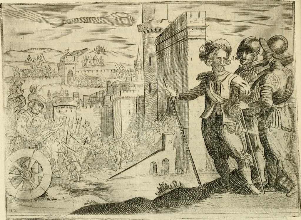 An illustration from Eseqvie d'Arrigo qvarto cristianissimo re di Francia, e di Navarra : celebrate in Firenze dal serenissimo don Cosimo II granduca di Toscana, 1610, leaf 39