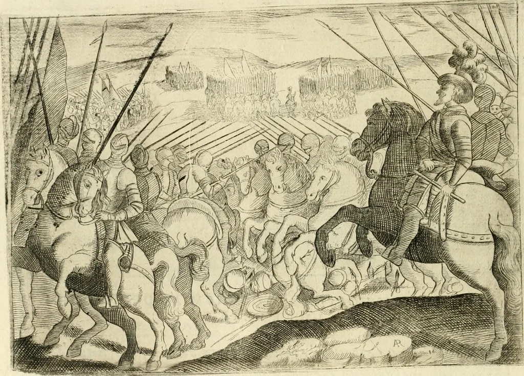 An illustration from Eseqvie d'Arrigo qvarto cristianissimo re di Francia, e di Navarra : celebrate in Firenze dal serenissimo don Cosimo II granduca di Toscana, 1610, leaf 41