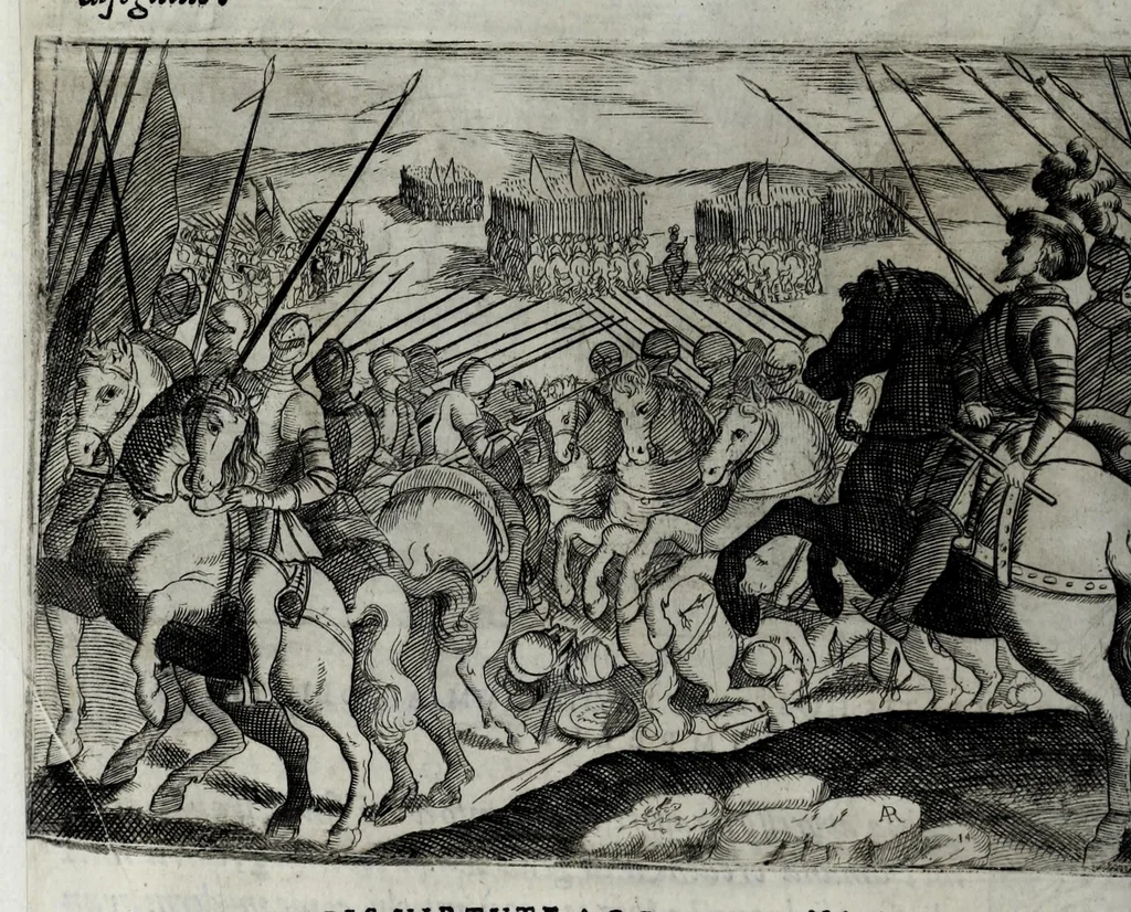 An illustration from Eseqvie d'Arrigo qvarto cristianissimo re di Francia, e di Navarra : celebrate in Firenze dal serenissimo don Cosimo II granduca di Toscana, 1610, leaf 44