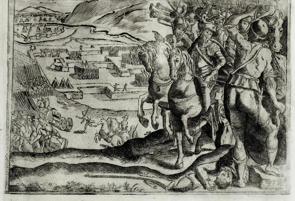 An illustration from Eseqvie d'Arrigo qvarto cristianissimo re di Francia, e di Navarra : celebrate in Firenze dal serenissimo don Cosimo II granduca di Toscana, 1610, leaf 49