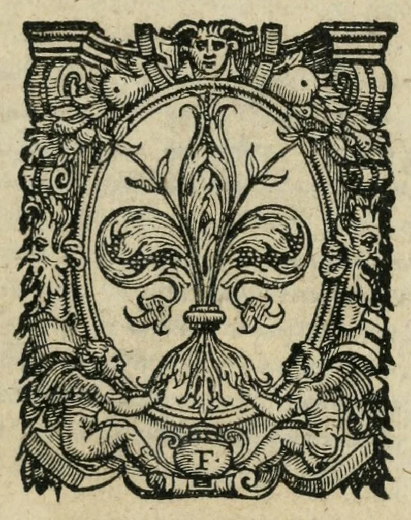 An illustration from Eseqvie del divino Michelagnolo Bvonarroti : celebrate in Firenze dall' Accademia de pittori, scultori, & architettori, nella chiesa di S. Lorenzo il di 14. luglio MDLXIIII, 1564, leaf 7