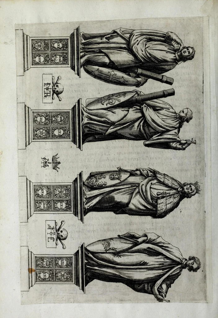 An illustration from Eseqvie fatte in Venetia dalla natione fiorentina al serenissimo d. Cosimo II qvarto gran dvca di Toscana il dì 25 di maggio j62j, 1621, leaf 16