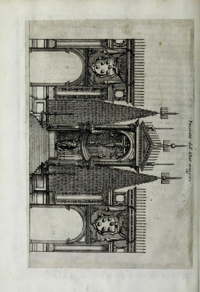 An illustration from Eseqvie fatte in Venetia dalla natione fiorentina al serenissimo d. Cosimo II qvarto gran dvca di Toscana il dì 25 di maggio j62j, 1621, leaf 18