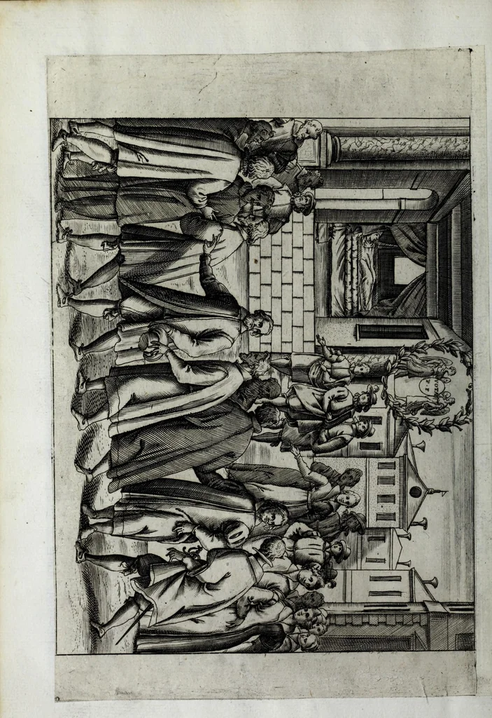 An illustration from Eseqvie fatte in Venetia dalla natione fiorentina al serenissimo d. Cosimo II qvarto gran dvca di Toscana il dì 25 di maggio j62j, 1621, leaf 40