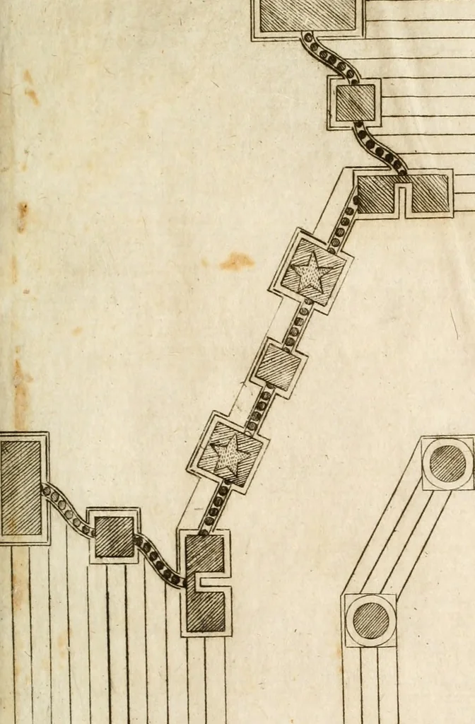 An illustration from Eseqvie reali alla Catt. Maestà del rè d. Filippo IV. celebrate in Milano alli 17. decembre 1665 per ordine dell'eccellentissimò signore il sig. d. Lvigi de Guzman Ponze de Leon ... in esecuzione del comandamento dell'avgvstissima reina Maria Anna nostra signora, 1665, leaf 100
