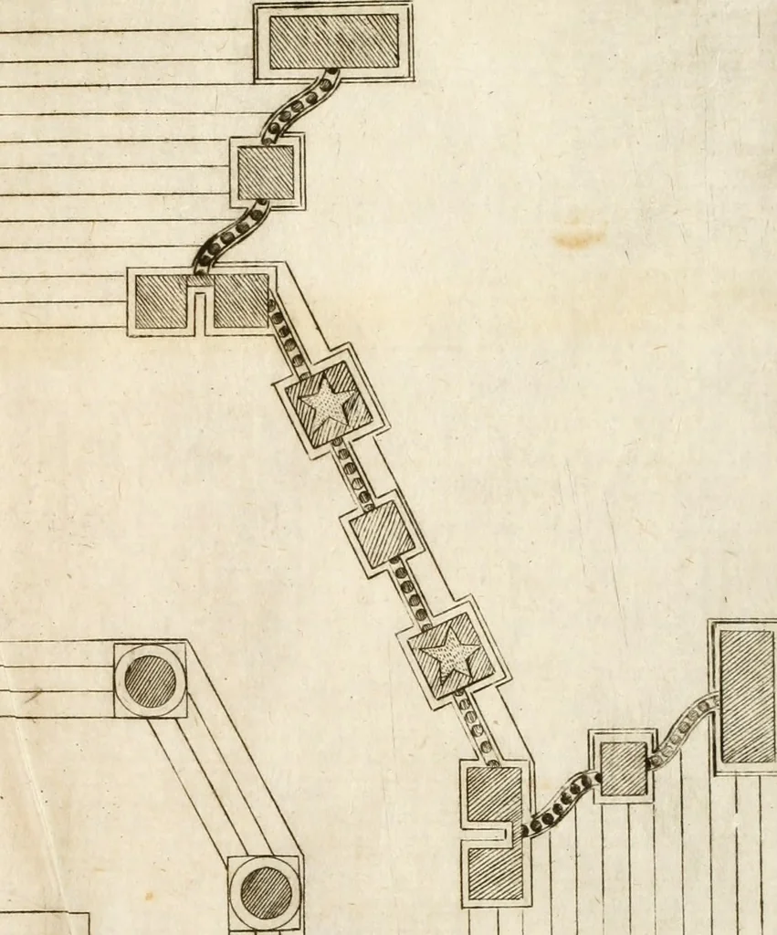 An illustration from Eseqvie reali alla Catt. Maestà del rè d. Filippo IV. celebrate in Milano alli 17. decembre 1665 per ordine dell'eccellentissimò signore il sig. d. Lvigi de Guzman Ponze de Leon ... in esecuzione del comandamento dell'avgvstissima reina Maria Anna nostra signora, 1665, leaf 100