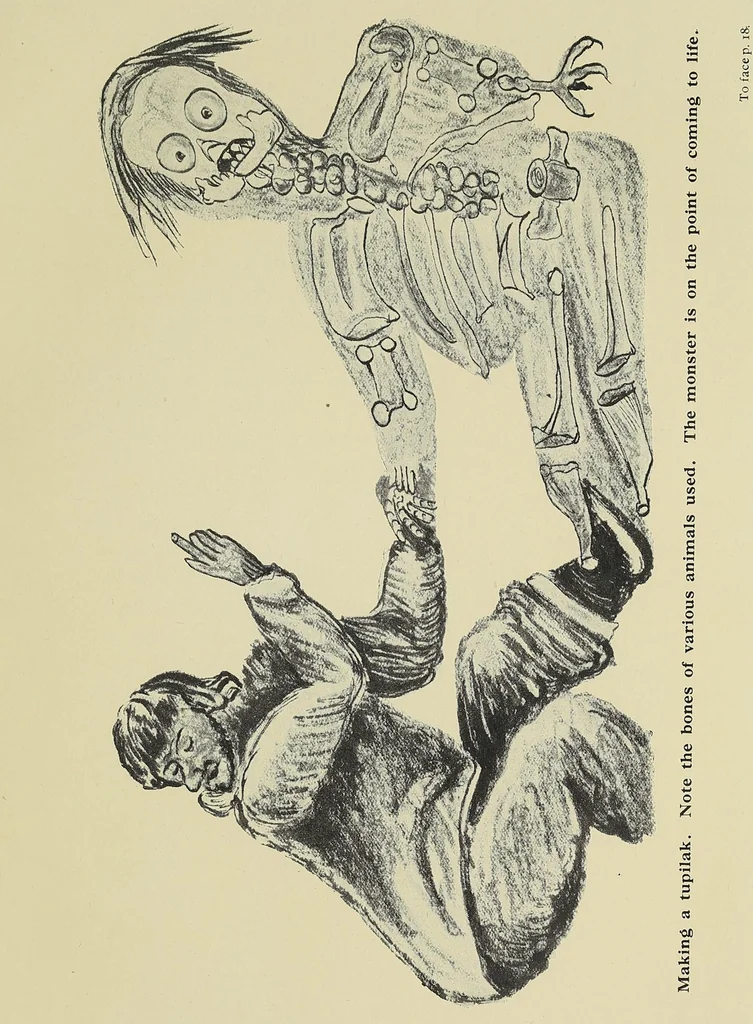 An illustration from Eskimo folk-tales, 1921, leaf 25