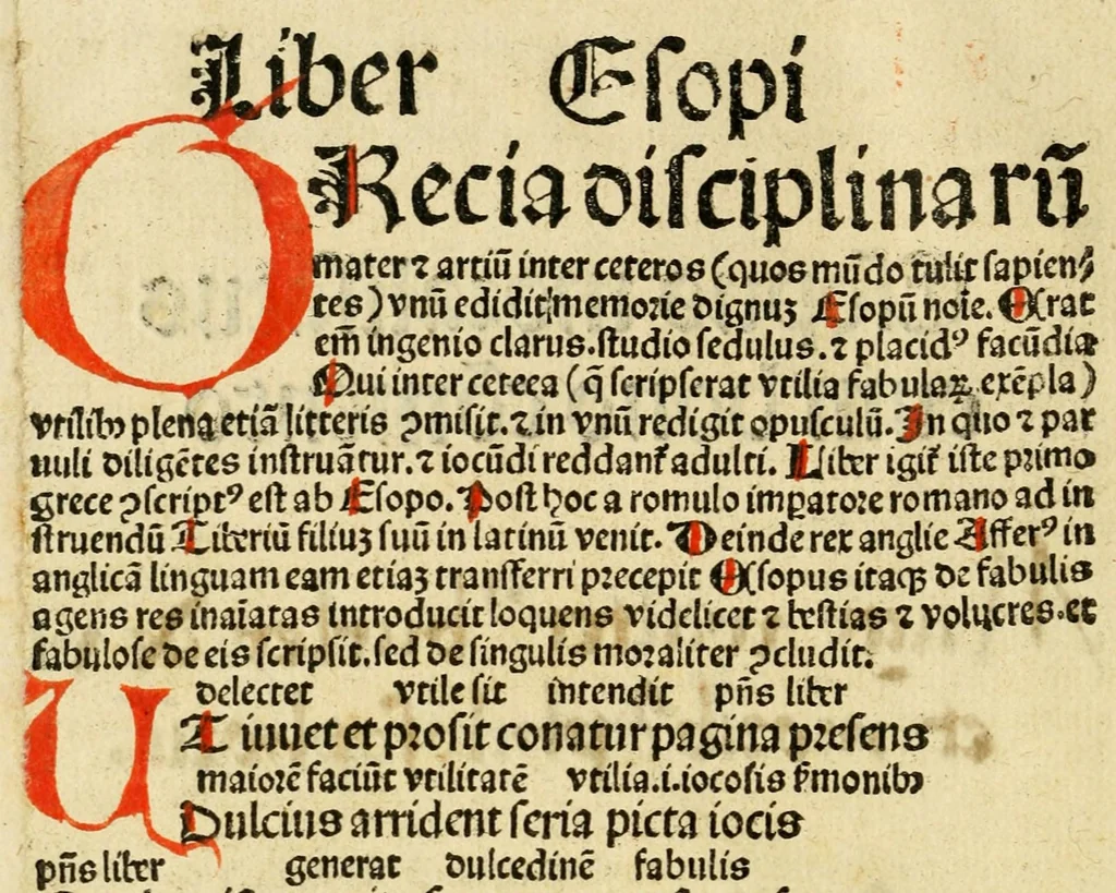 An illustration from Esopus moralisatus cum bono co[m]mento, leaf 8