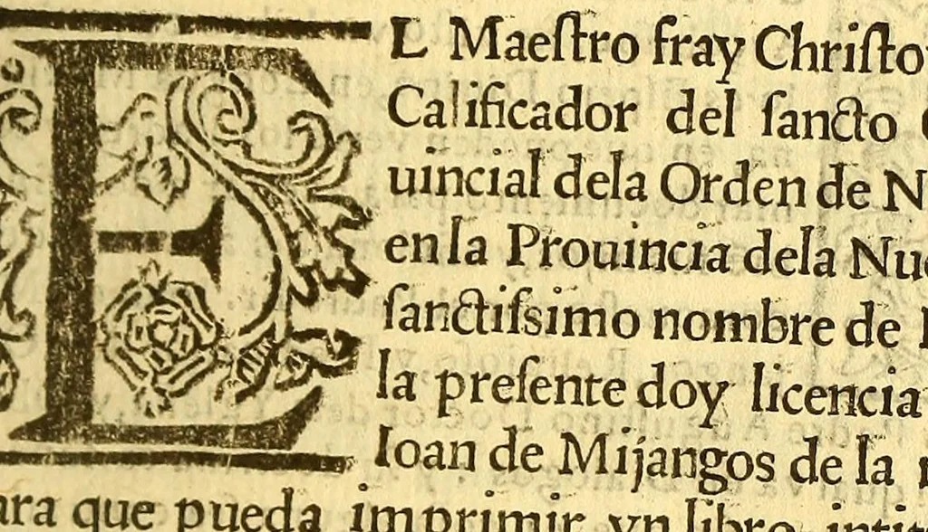 An illustration from Espeio divino en lengua mexicana, : en que pueden verse los padres, y tomar documento para acertar a doctrinar bien a sus hijos, y aficionallos alas virtudes., 1607, leaf 7