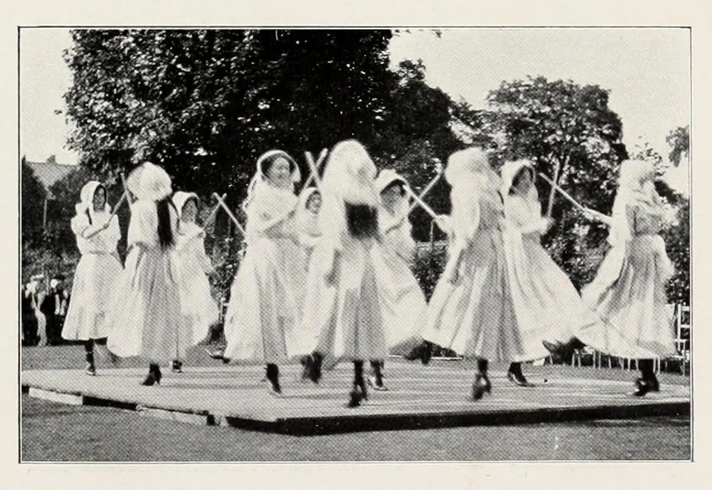 An illustration from The Esperance Morris Book, 1910, leaf 17