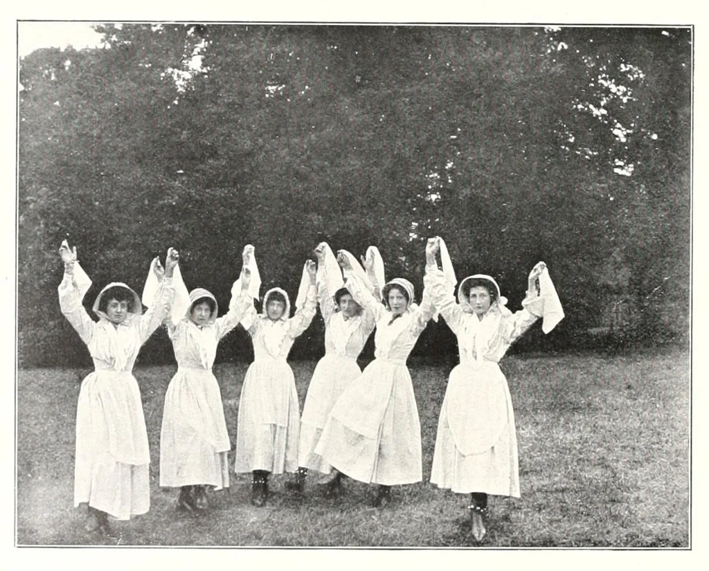 An illustration from The Esperance Morris Book, 1910, leaf 20