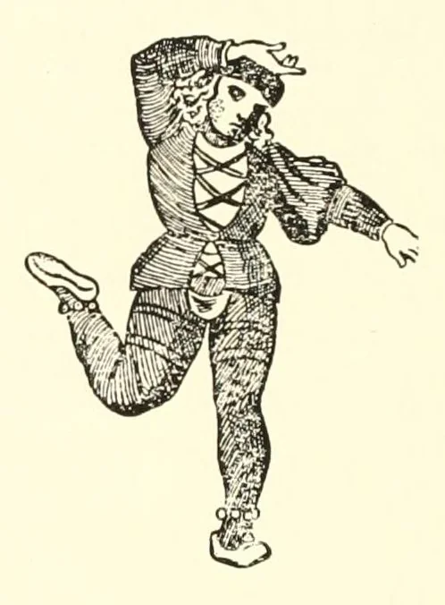 An illustration from The Esperance Morris Book, 1910, leaf 28