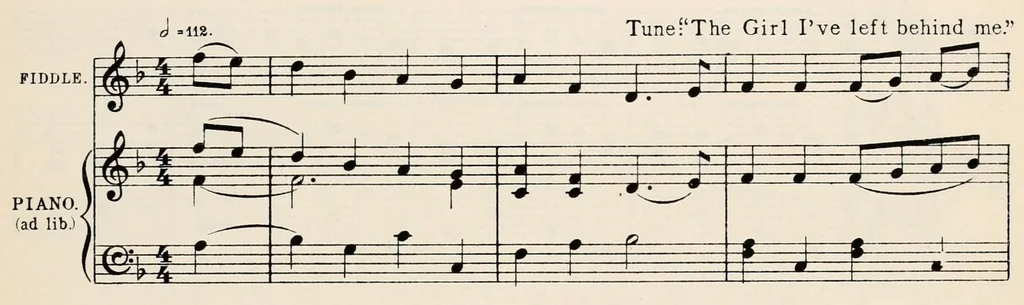 An illustration from The Esperance Morris Book, 1910, leaf 41