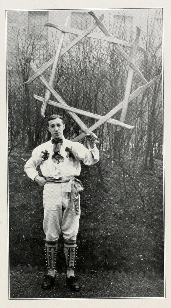 An illustration from The Esperance Morris Book, 1910, leaf 17