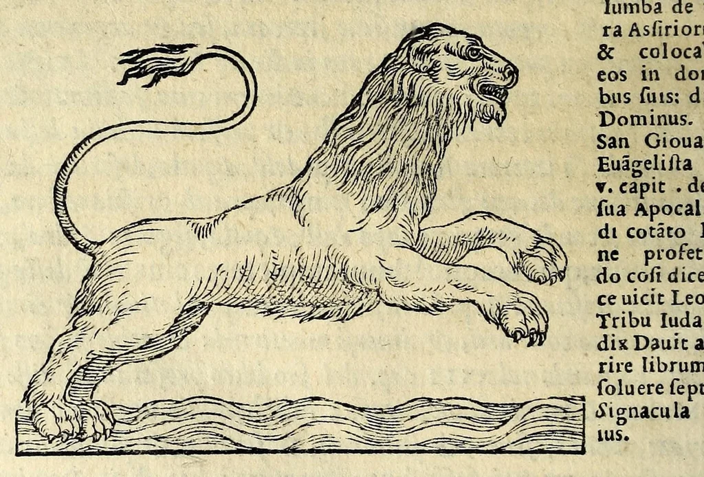 An illustration from Espositione dell'XI. et XII. cap. del IIII. lib. d'Esdra : sopra gli accidenti passati, presenti, & futuri della reuolutione del grande & tremendo imperio dell'aquila, quarta, & ultima monarchia nel mondo, 1571, leaf 162