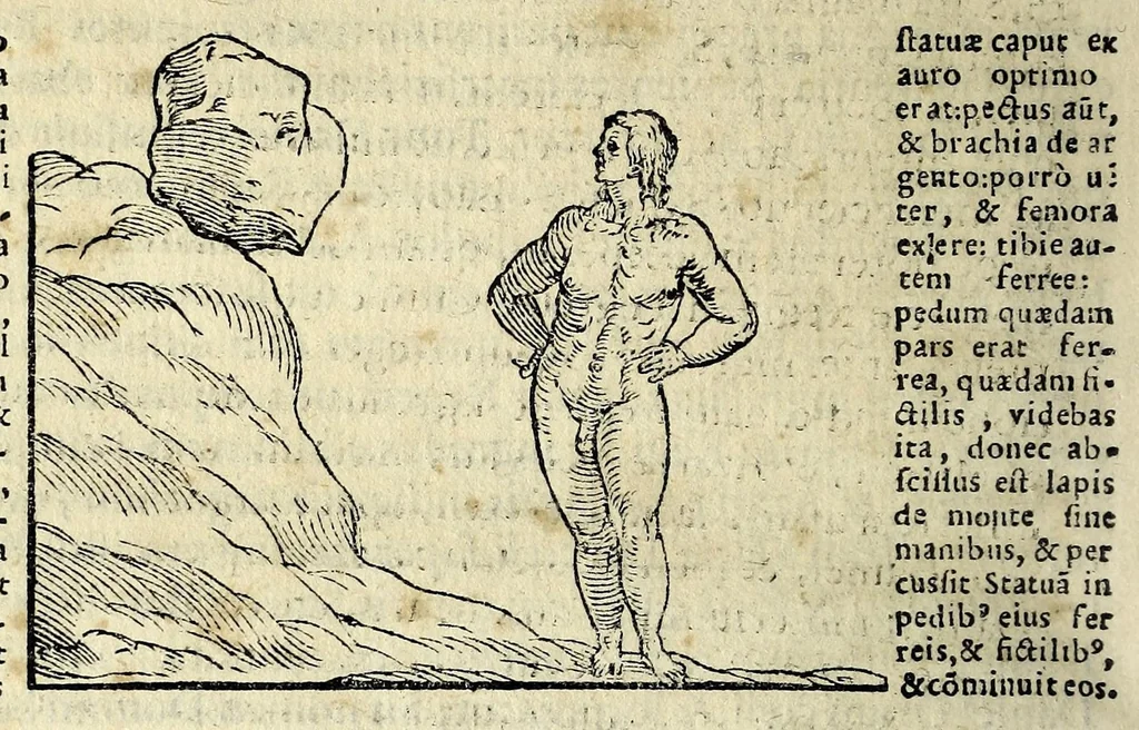 An illustration from Espositione dell'XI. et XII. cap. del IIII. lib. d'Esdra : sopra gli accidenti passati, presenti, & futuri della reuolutione del grande & tremendo imperio dell'aquila, quarta, & ultima monarchia nel mondo, 1571, leaf 188