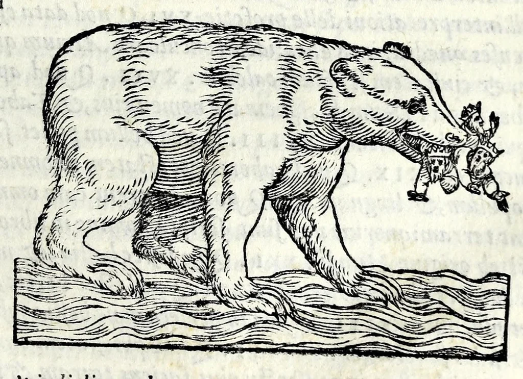An illustration from Espositione dell'XI. et XII. cap. del IIII. lib. d'Esdra : sopra gli accidenti passati, presenti, & futuri della reuolutione del grande & tremendo imperio dell'aquila, quarta, & ultima monarchia nel mondo, 1571, leaf 53