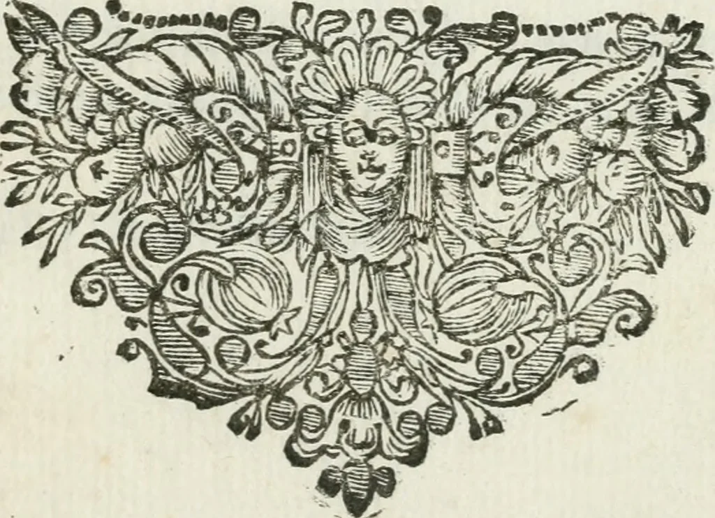 An illustration from Esposizione dell' apparato fatto nella solennita della canonizatione di Pietro d'Alcantara de Minori osservanti riformati di S. Francesco : e celebrato nella chiesa di S. Maria de gl' Angioli da R.R. P.P. del medesimo ordine nell' augusta citta di Torino, 1669, leaf 4