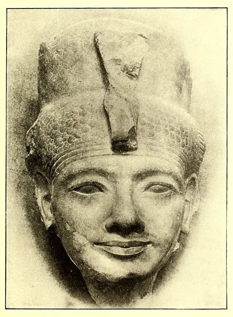 An illustration from Essais sur l'art égyptien, 1912, leaf 135
