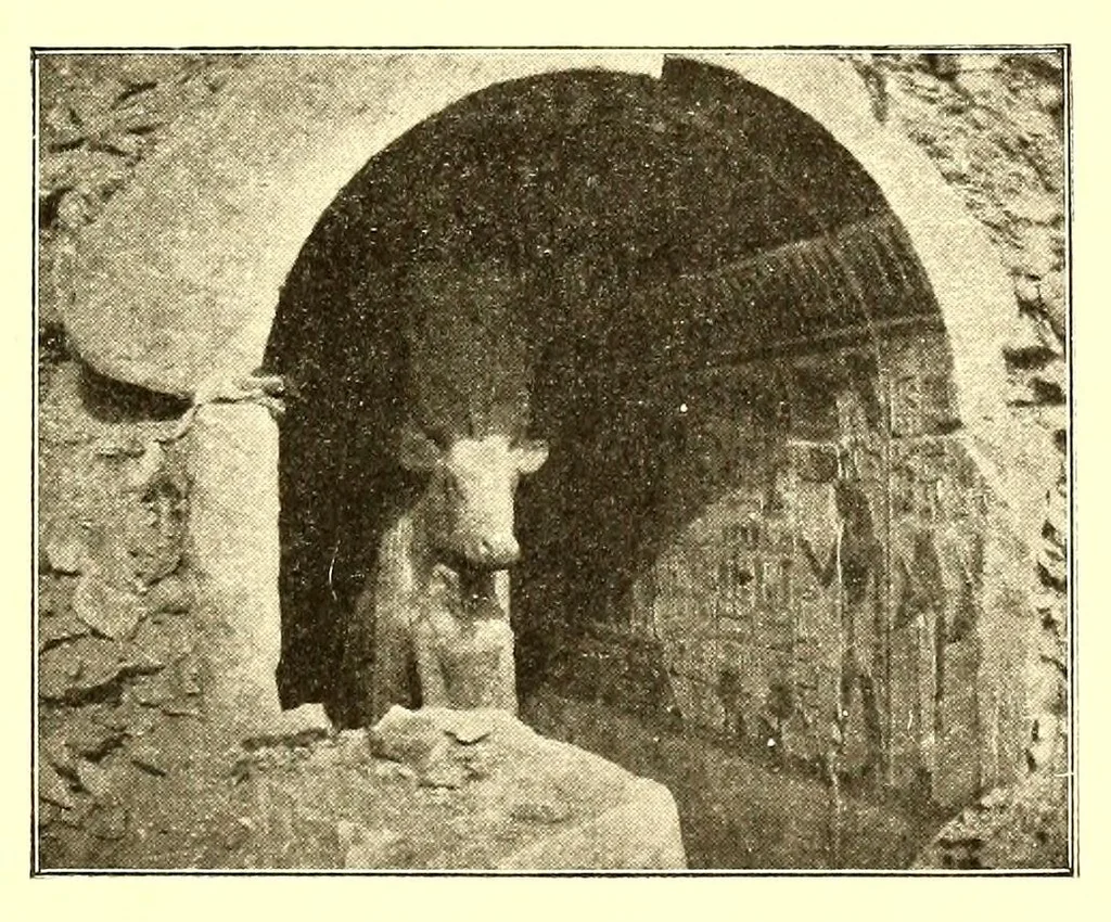 An illustration from Essais sur l'art égyptien, 1912, leaf 147