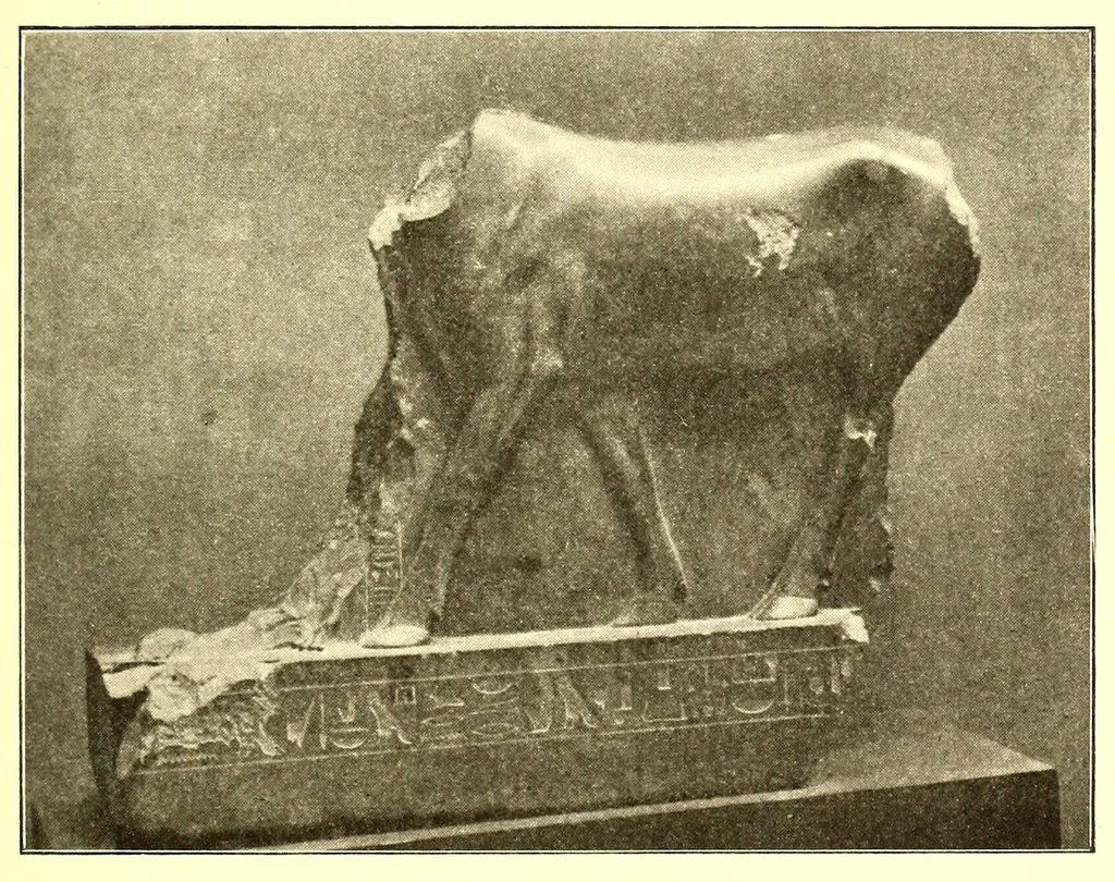 An illustration from Essais sur l'art égyptien, 1912, leaf 163