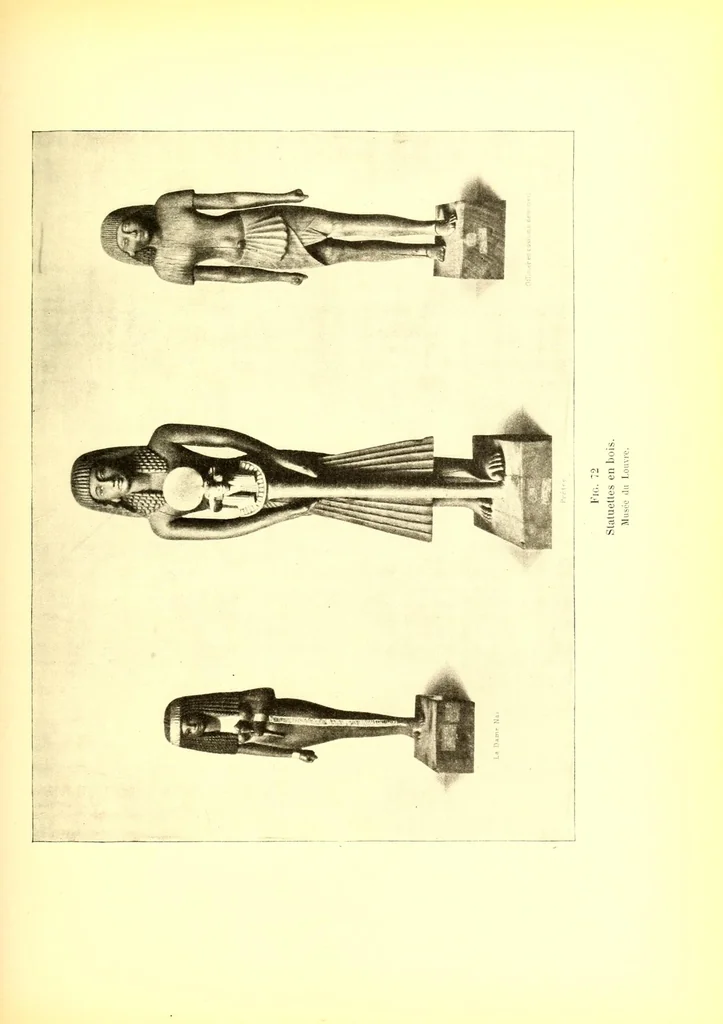 An illustration from Essais sur l'art égyptien, 1912, leaf 257