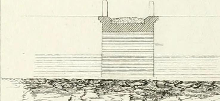 An illustration from Essai sur la composition et l'ornement des jardins : ou, Recueil de plans de jardins de ville et de campagne, de fabriques propres à leur décoration, et de machines pour élever les eaux ; ouvrage faisant suite à l'Almanach du bon jardinier, 1823, leaf 117