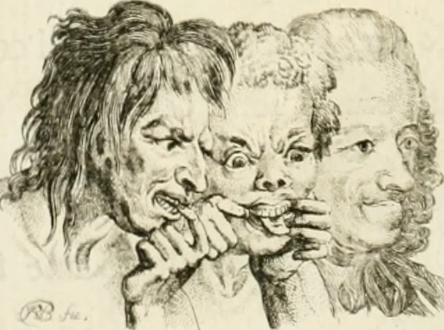 An illustration from Essai sur la physiognomonie : destiné a faire connoître l'homme & à le faire aimer, 1781, leaf 185