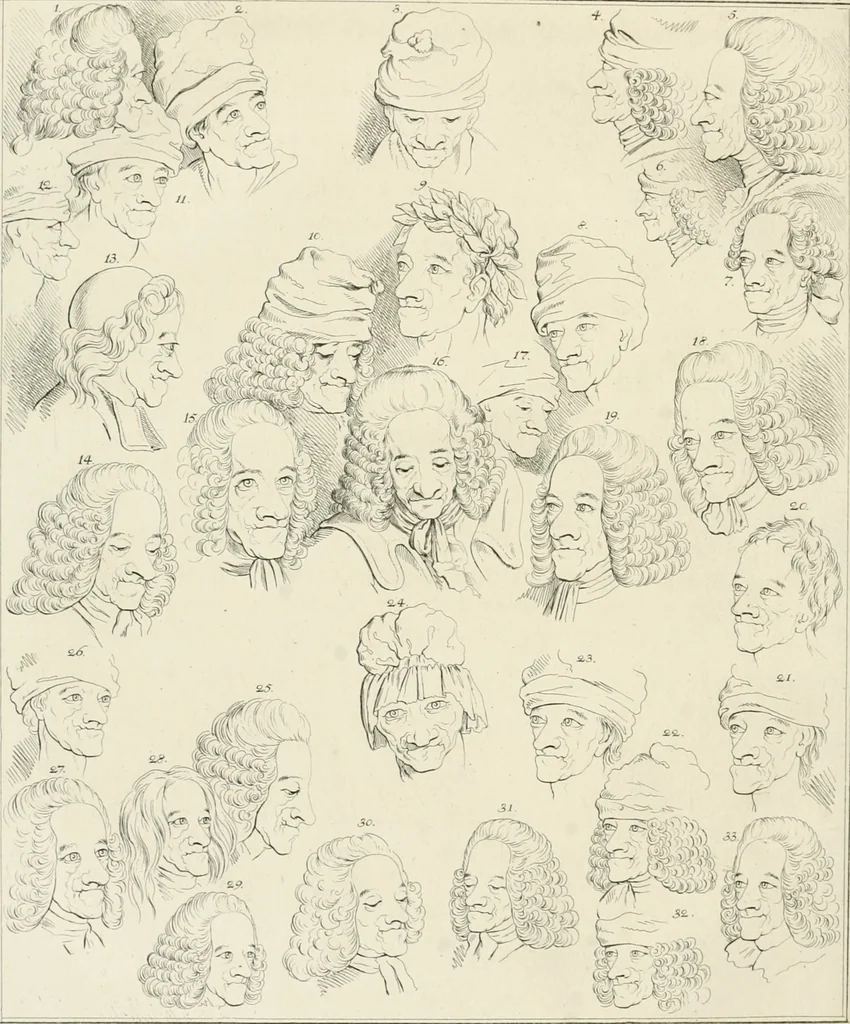 An illustration from Essai sur la physiognomonie : destiné a faire connoître l'homme & à le faire aimer, 1781, leaf 133