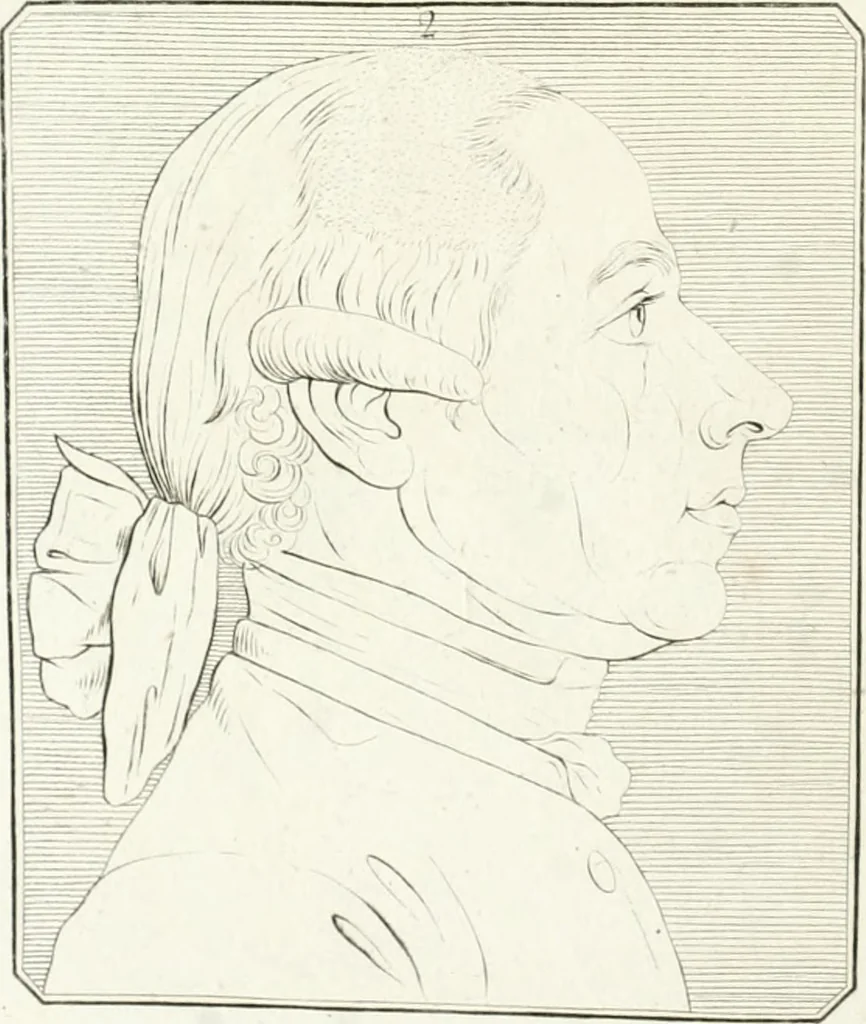 An illustration from Essai sur la physiognomonie : destiné a faire connoître l'homme & à le faire aimer, 1781, leaf 385