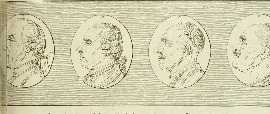 An illustration from Essai sur la physiognomonie : destiné a faire connoître l'homme & à le faire aimer, 1781, leaf 216