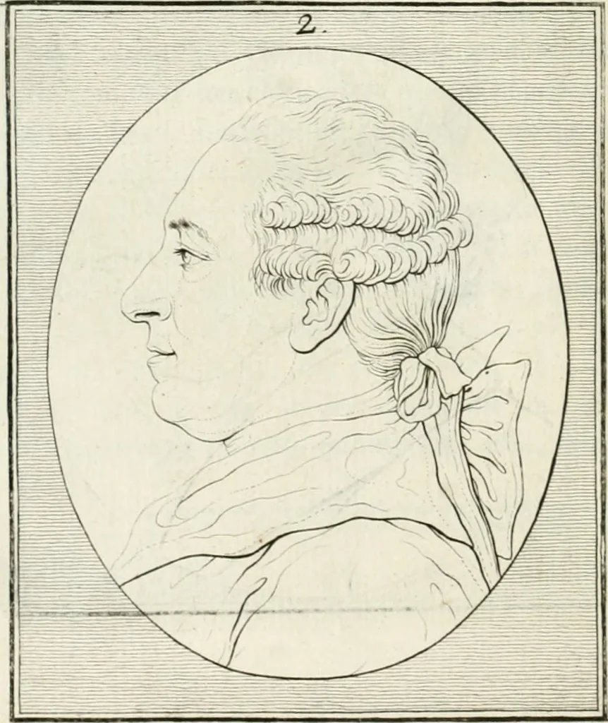 An illustration from Essai sur la physiognomonie : destiné a faire connoître l'homme & à le faire aimer, 1781, leaf 73