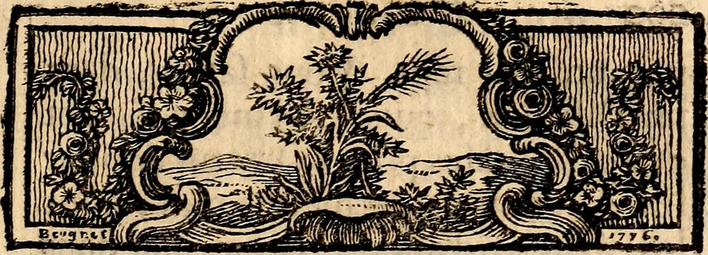 An illustration from Essai sur le beau : augmentée de six discours : sur le modus, sur le decorum, sur les graces, sur l'amour du beau, sur l'amour désintéressé, 1770, leaf 214