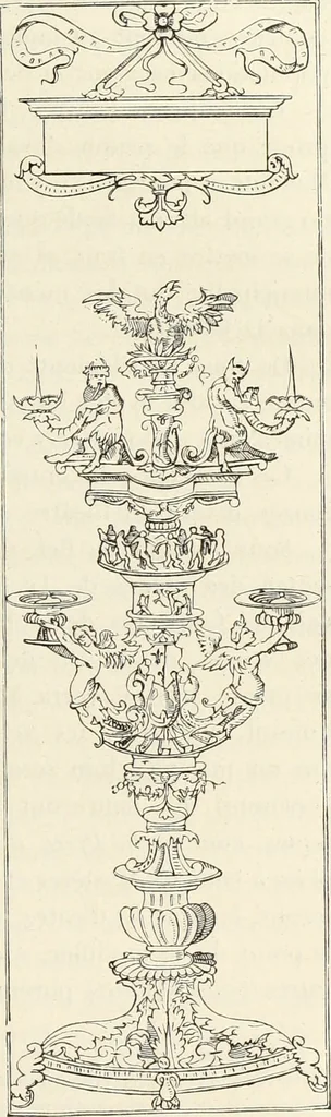 An illustration from Essai sur l'histoire du théâtre : la mise en scène, le décor, le costume, l'architecture, l'éclairage, l'hygiène, 1893, leaf 106