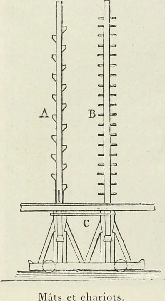 An illustration from Essai sur l'histoire du théâtre : la mise en scène, le décor, le costume, l'architecture, l'éclairage, l'hygiène, 1893, leaf 353