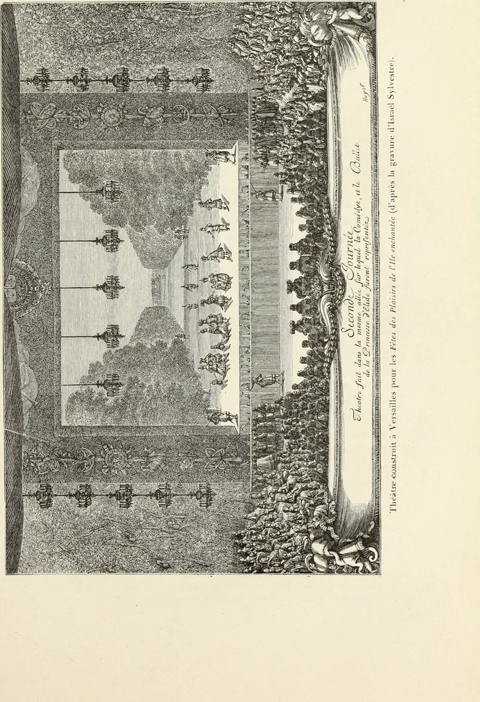 An illustration from Essai sur l'histoire du théâtre : la mise en scène, le décor, le costume, l'architecture, l'éclairage, l'hygiène, 1893, leaf 366