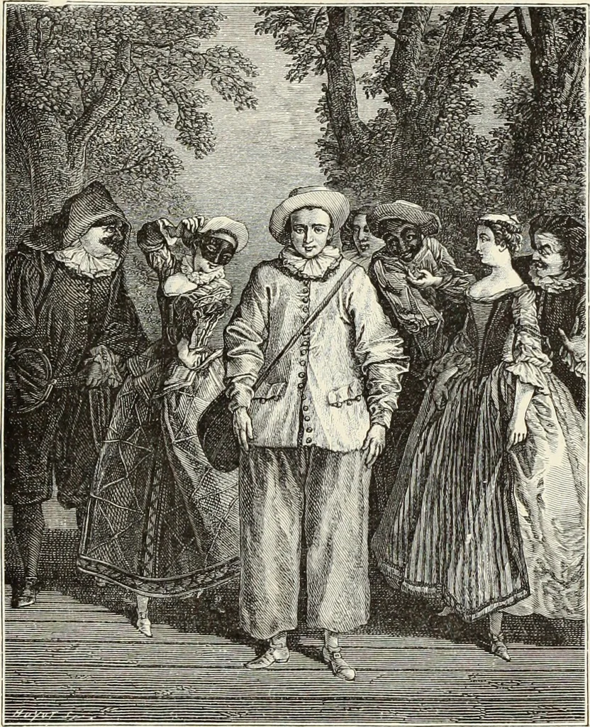 An illustration from Essai sur l'histoire du théâtre : la mise en scène, le décor, le costume, l'architecture, l'éclairage, l'hygiène, 1893, leaf 434
