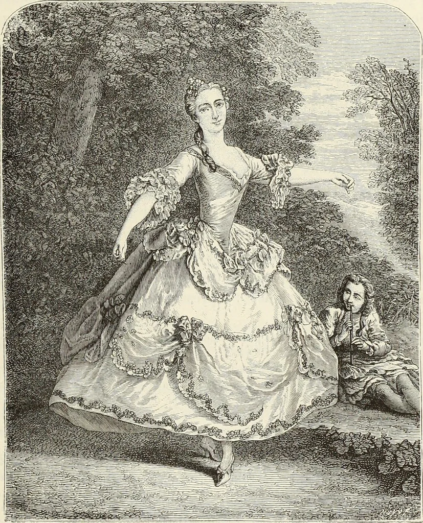 An illustration from Essai sur l'histoire du théâtre : la mise en scène, le décor, le costume, l'architecture, l'éclairage, l'hygiène, 1893, leaf 486