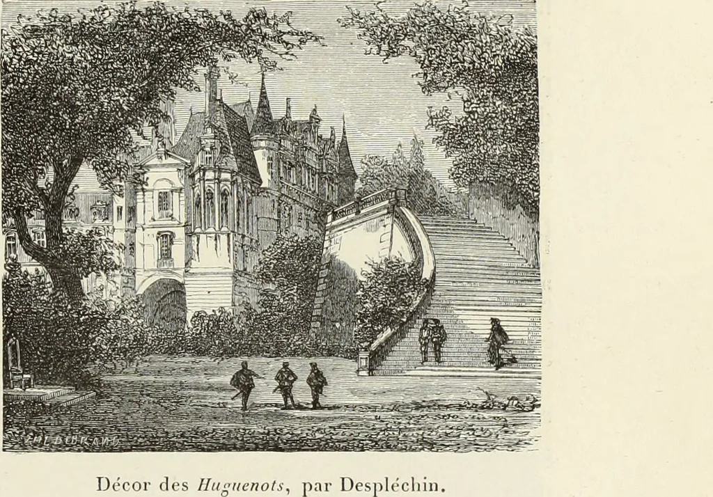 An illustration from Essai sur l'histoire du théâtre : la mise en scène, le décor, le costume, l'architecture, l'éclairage, l'hygiène, 1893, leaf 568