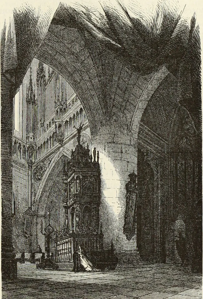 An illustration from Essai sur l'histoire du théâtre : la mise en scène, le décor, le costume, l'architecture, l'éclairage, l'hygiène, 1893, leaf 570