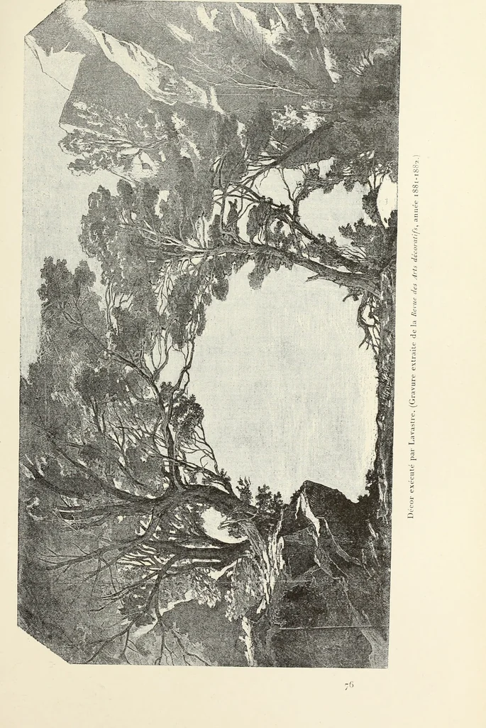 An illustration from Essai sur l'histoire du théâtre : la mise en scène, le décor, le costume, l'architecture, l'éclairage, l'hygiène, 1893, leaf 618