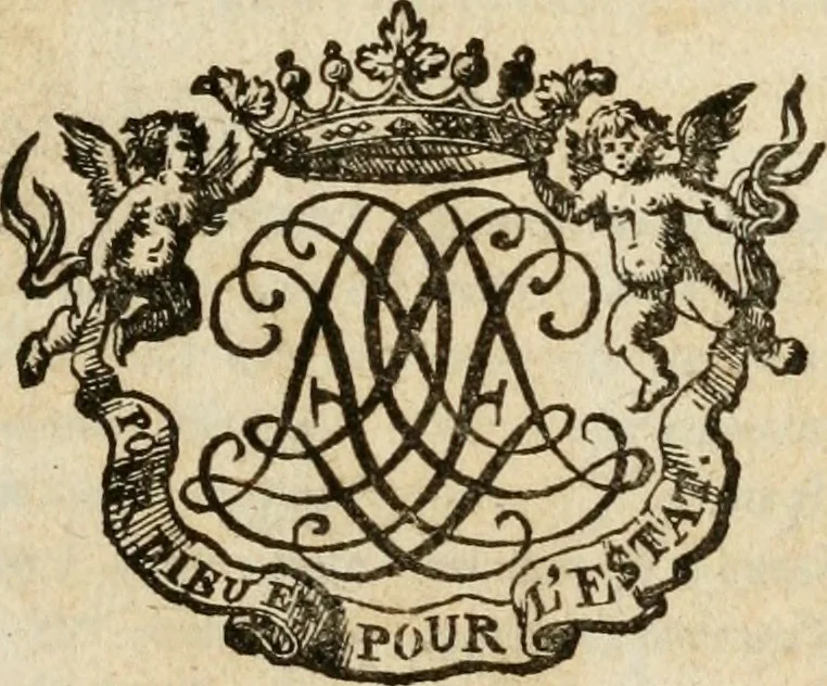 An illustration from Essay d'un dictionnaire contenant la connoissance du monde, des sciences universelles, et particulierement celle des medailles, des passions, des moeurs, des vertus et des vices, &c. : representé par des figures hyerogliphiques, expliquèes en prose & en vers, 1700, leaf 8