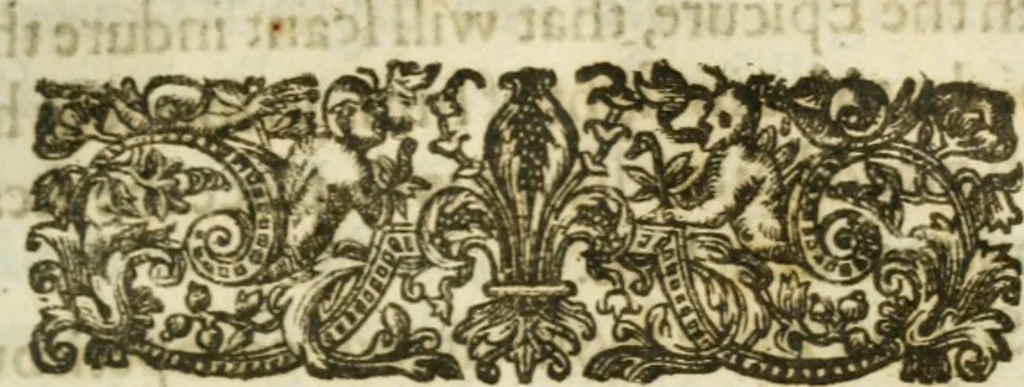 An illustration from The essayes; or, Covnsels, civill and morall, of Francis Lo. Vervlam, Viscount St. Alban, 1629, leaf 364