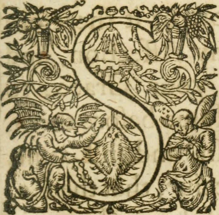 An illustration from The essayes; or, Covnsels, civill and morall, of Francis Lo. Vervlam, Viscount St. Alban, 1629, leaf 8