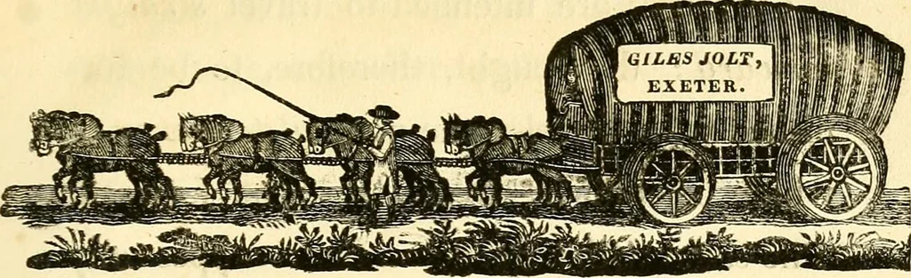 An illustration from An essay on the construction of wheel-carriages, as they affect both the roads and the horses : with suggestions relating to the principles on which tolls ought to be imposed, and a few remarks on the formation of roads, 1820, leaf 27