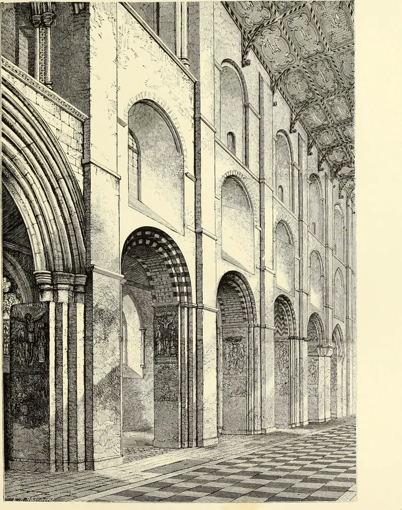 An illustration from An essay on the history of English church architecture prior to the separation of England from the Roman obedience, 1881, leaf 156