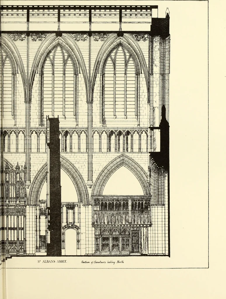An illustration from An essay on the history of English church architecture prior to the separation of England from the Roman obedience, 1881, leaf 184