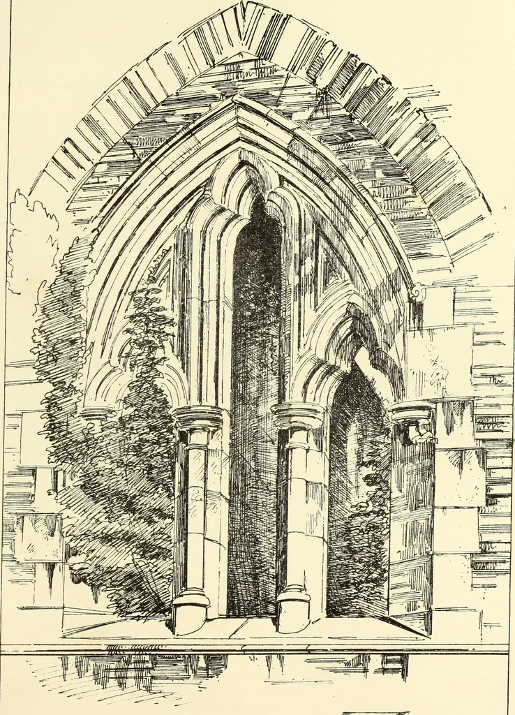 An illustration from An essay on the history of English church architecture prior to the separation of England from the Roman obedience, 1881, leaf 222