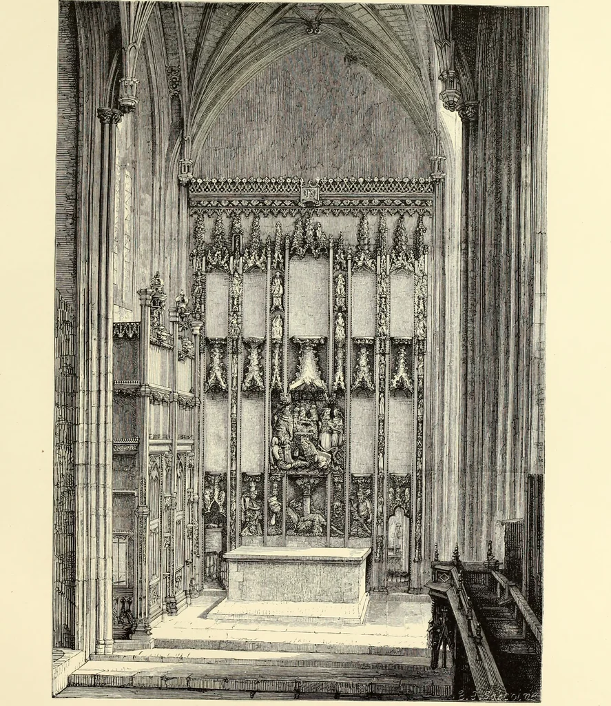 An illustration from An essay on the history of English church architecture prior to the separation of England from the Roman obedience, 1881, leaf 254