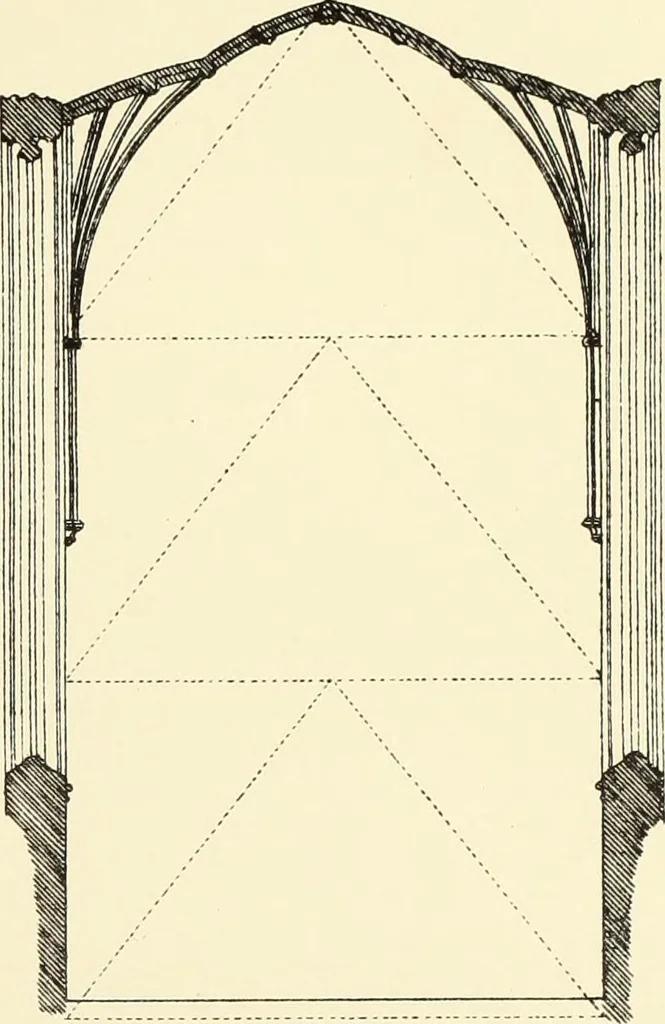 An illustration from An essay on the history of English church architecture prior to the separation of England from the Roman obedience, 1881, leaf 274